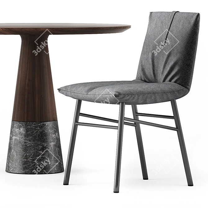 Modern Dining Set: Bonaldo PIL & ENNE ECHO 3D model image 5