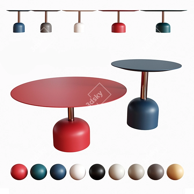 Contemporary Miniforms Illo Table 3D model image 1