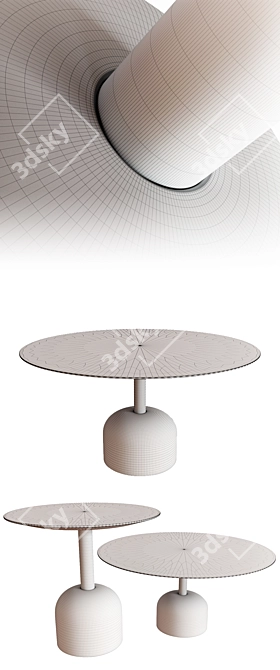 Contemporary Miniforms Illo Table 3D model image 2