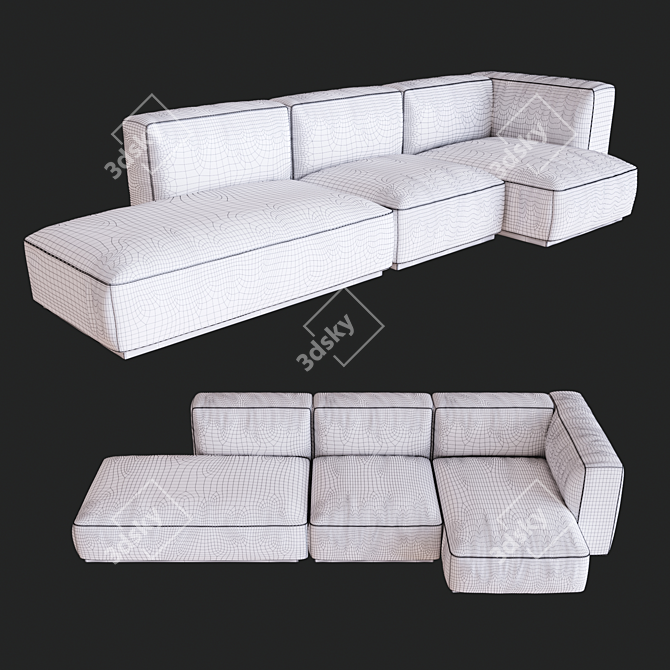 HAY Mags Soft Sofa: Modern Elegance 3D model image 2