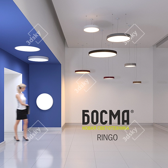 Ringo LED Pendant Lights 3D model image 3