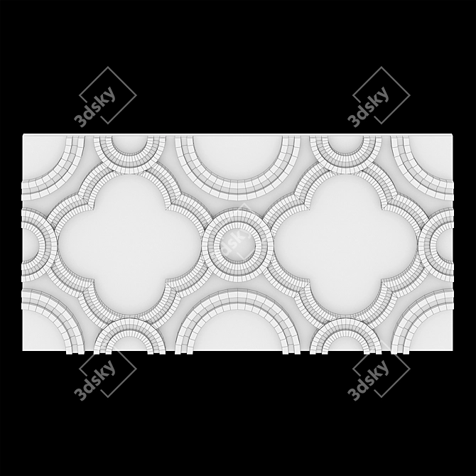 Samanid Alabaster Panels: 300x600x20mm 3D model image 2