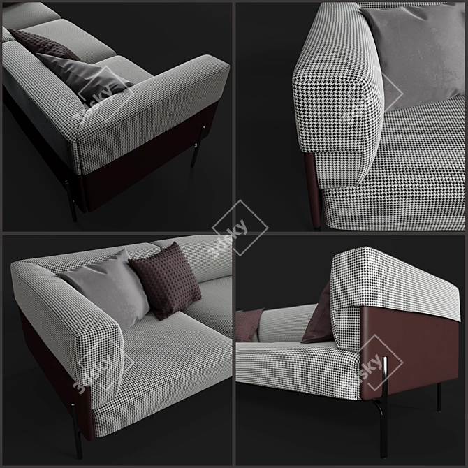 FENDI PALMER 4 Seater Sofa 3D model image 2