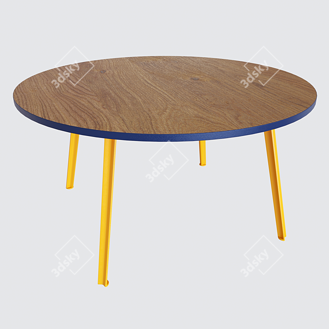 Excellent Canteen Dining Table 3D model image 1