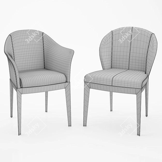 Giorgetti Normal Chair: Elegance and Comfort Forever 3D model image 3