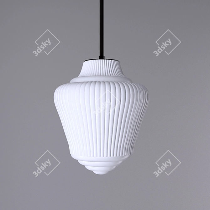 Boho Glass Pendant Light 3D model image 1