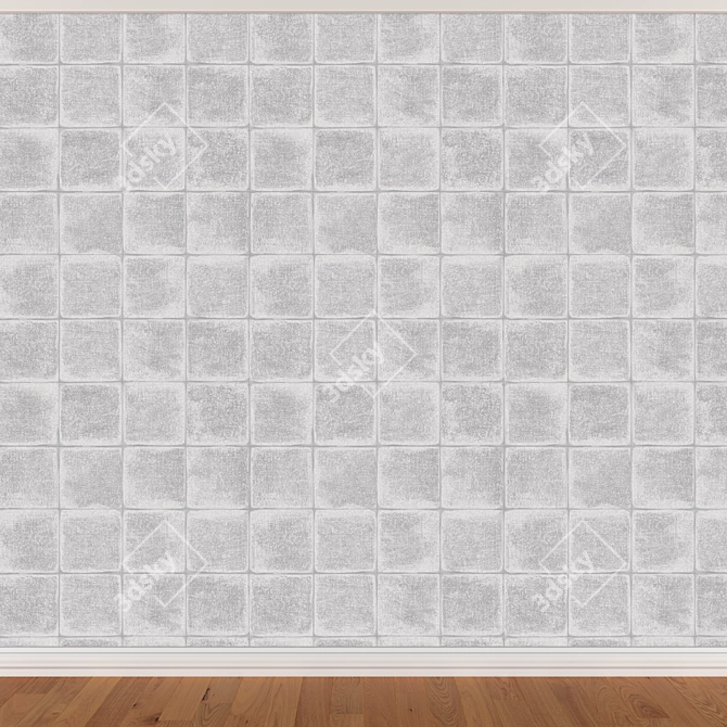 Seamless Wallpaper Set - 3 Colors 3D model image 2