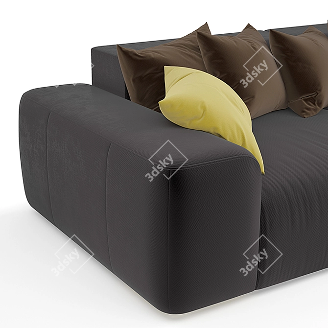 Homeaffaire Big Sofa, Comfortable and Stylish 3D model image 2