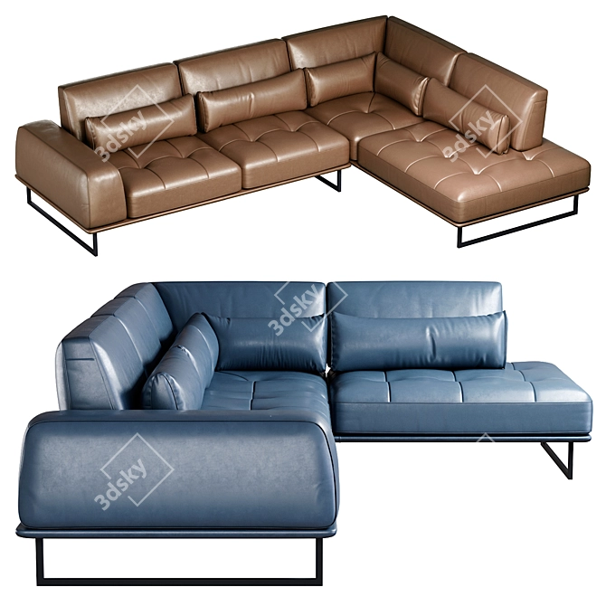Maxdivani Omer: Modern Style Sofa 3D model image 2