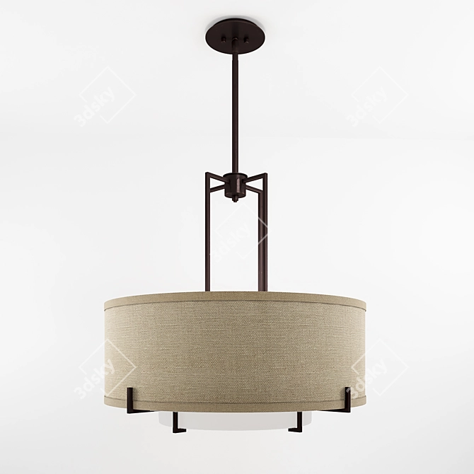 Possini Euro Bronze Pendant Light 3D model image 1