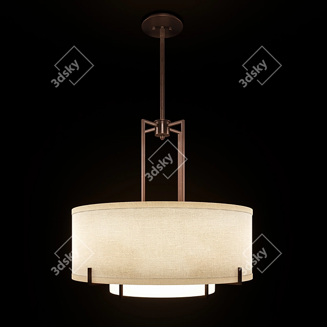 Possini Euro Bronze Pendant Light 3D model image 2