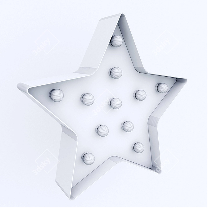 Glowing Starry Sky Nightlight 3D model image 2