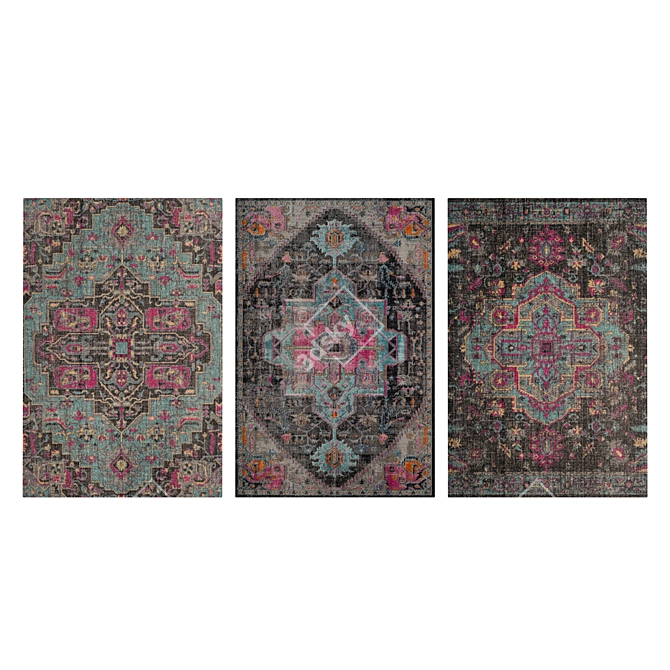 Title: Luxury Carpet Set 23 3D model image 3