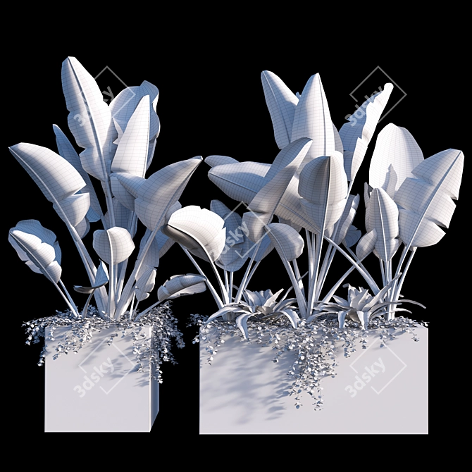  600k Polys, 470k Verts Plant Set 3D model image 2