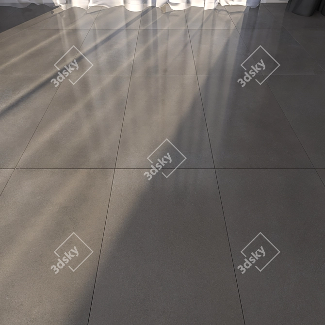 Elegant Marble Floor Tiles 3D model image 1