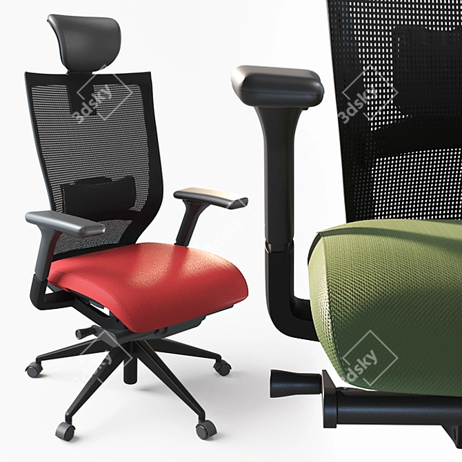 Sidiz T50-10th: Ergonomic Task Chair 3D model image 1