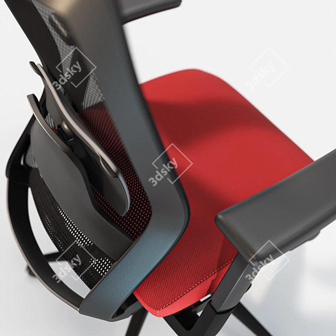 Sidiz T50-10th: Ergonomic Task Chair 3D model image 2