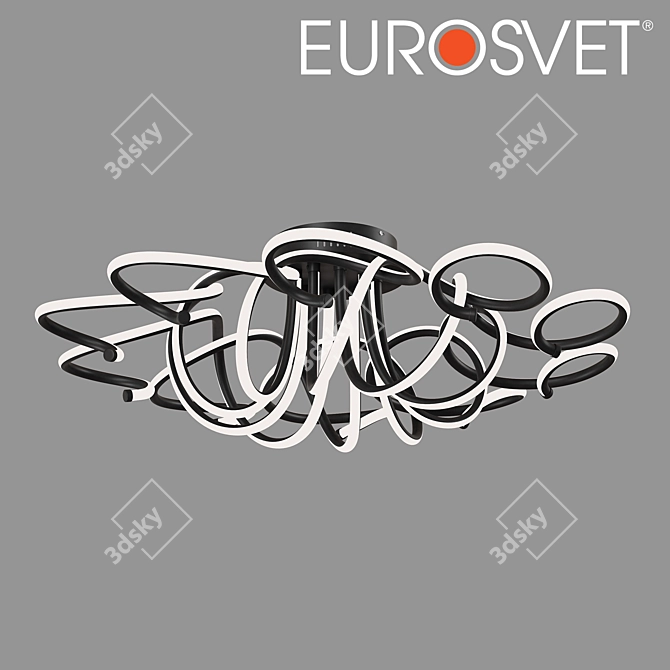 Eurosvet Rosca LED Ceiling Light 3D model image 1