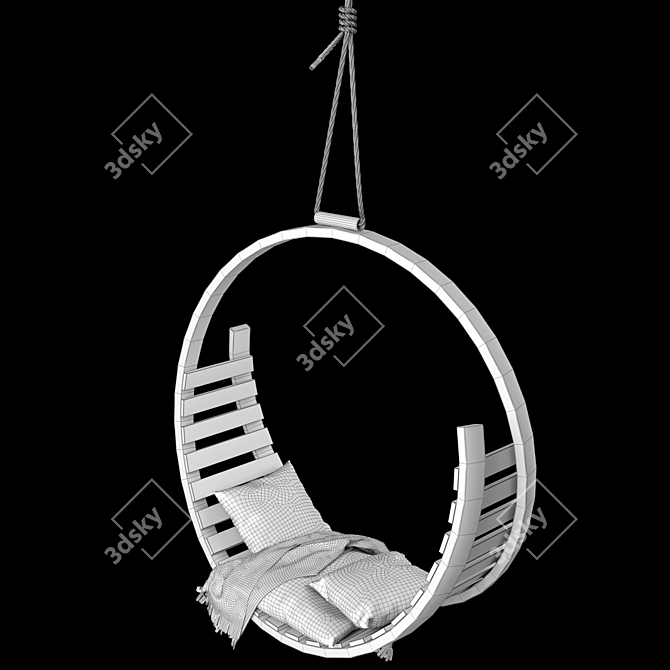 Elevate Your Outdoor Space: Tom Raffield Garden Swings 3D model image 3