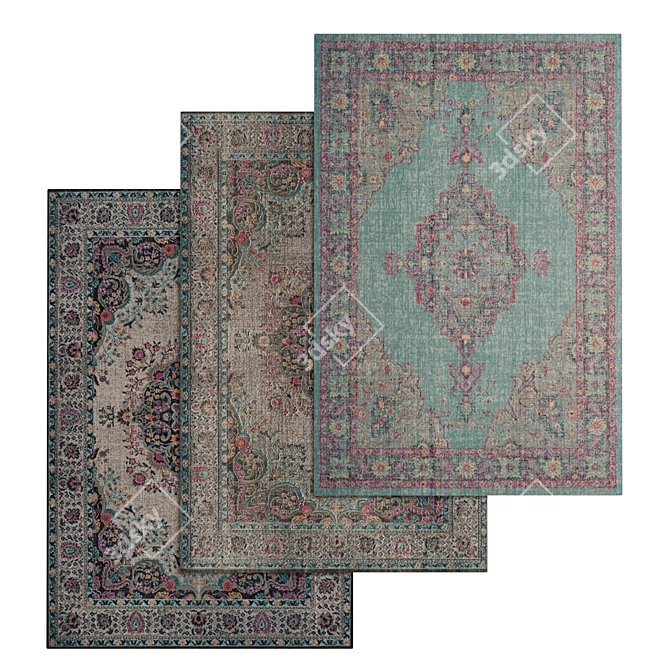 Luxury Carpet Set 27 3D model image 1