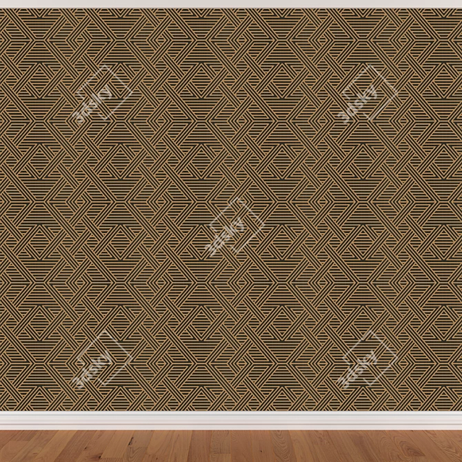 Seamless Wallpaper Set: Seth 351 (3 Colors) 3D model image 2