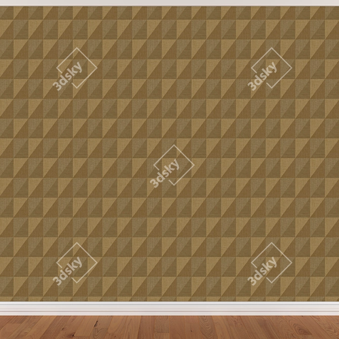 Seamless Wallpapers Set in 3 Colors 3D model image 3