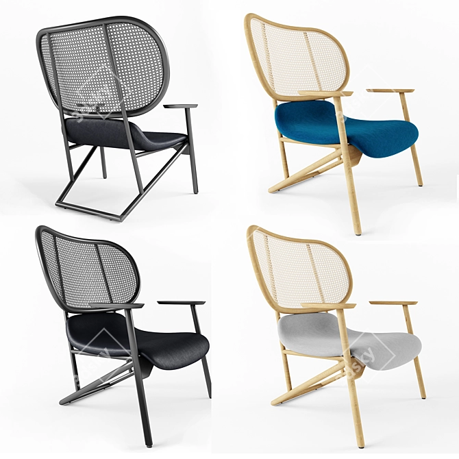 Klara Chair: Stylish, Comfortable Seating 3D model image 1