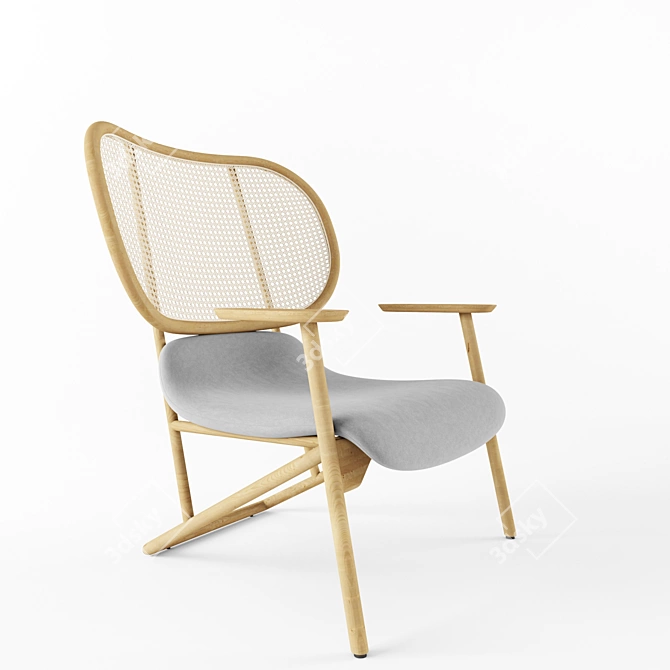 Klara Chair: Stylish, Comfortable Seating 3D model image 3