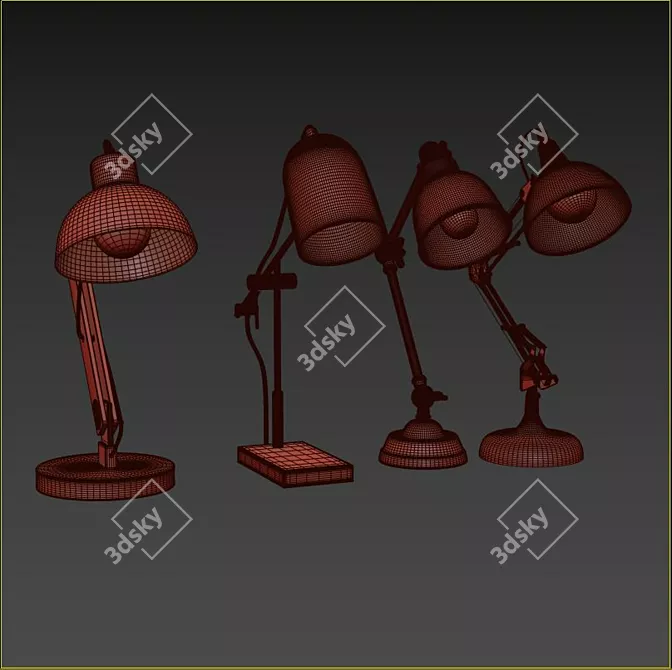 Elegant Illuminated Table Lamp 3D model image 3