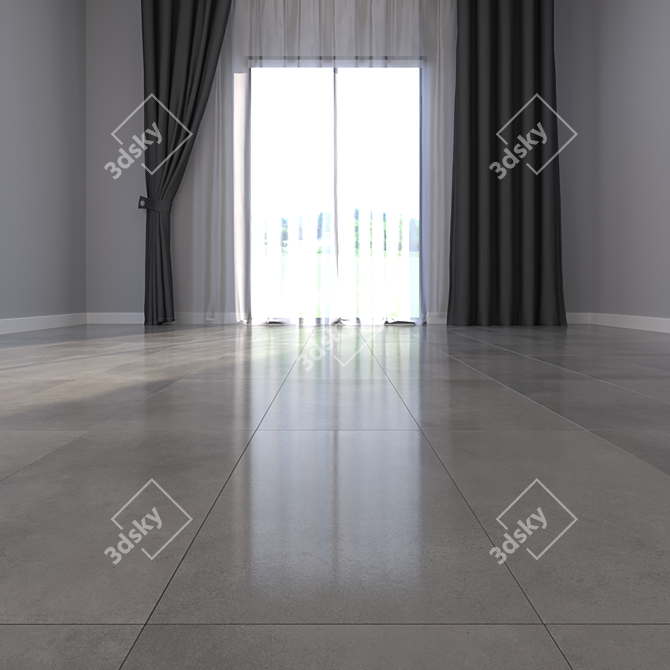 Marble Beauty: HD Textured Floor 3D model image 2