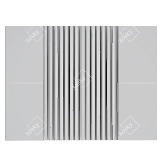 Modern Wall Panel 30 3D model image 2