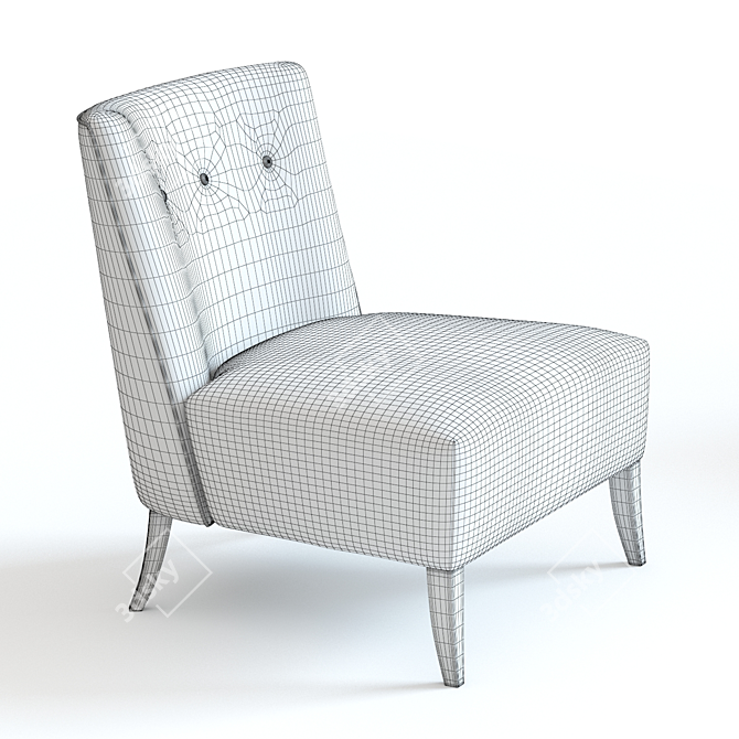 Sleek Orwell Armchair: 3D Model 3D model image 2