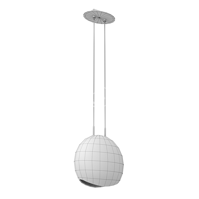 Graphite Lens Chandelier 6186 3D model image 2