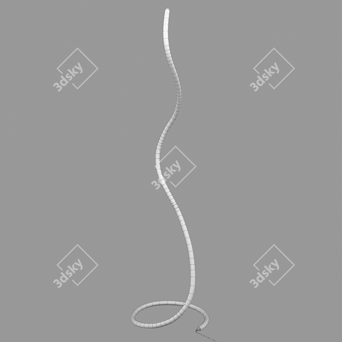 Serenity in Light: Mantra LINE OM Floor Lamp 3D model image 2