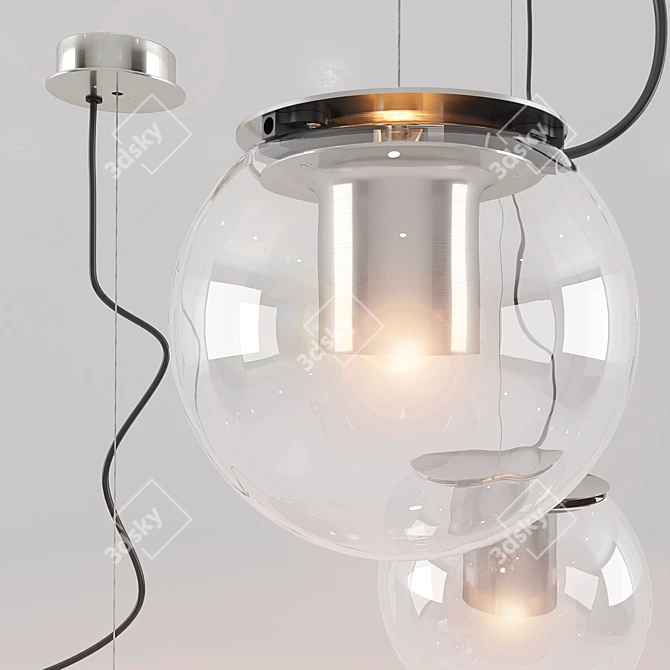 Elegant Oluce Globe Lighting 3D model image 1