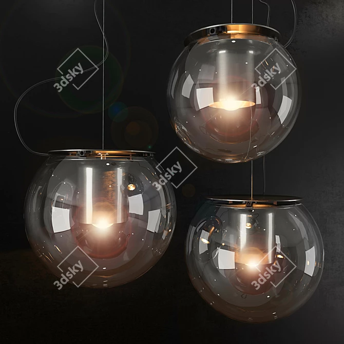 Elegant Oluce Globe Lighting 3D model image 2