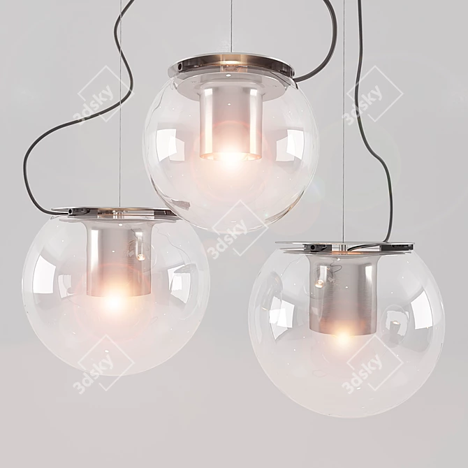 Elegant Oluce Globe Lighting 3D model image 3