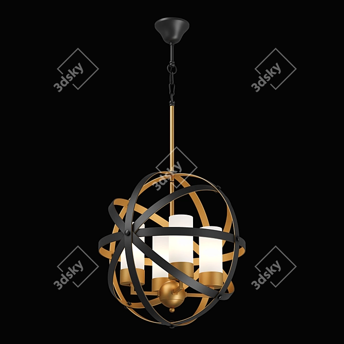 Cero Lightstar Hanging Chandelier - Elegant and Modern Design 3D model image 2