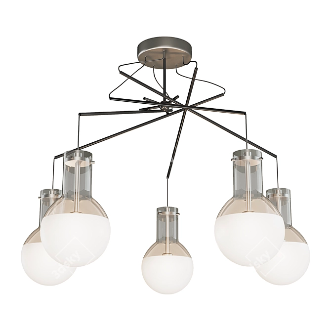 Elegant Marco Chandelier: Odeon Light 3D model image 1