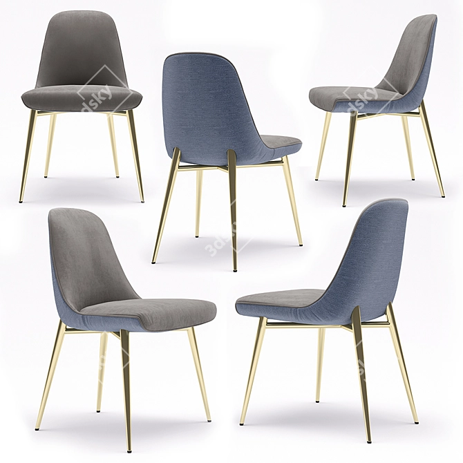 Ulivi Salotti Felix Chair: Elegant and Comfortable 3D model image 1