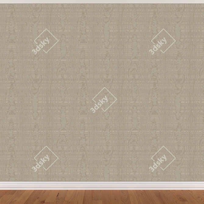 Seth 361 Wallpaper Set: Seamless Textures in 3 Colors 3D model image 2