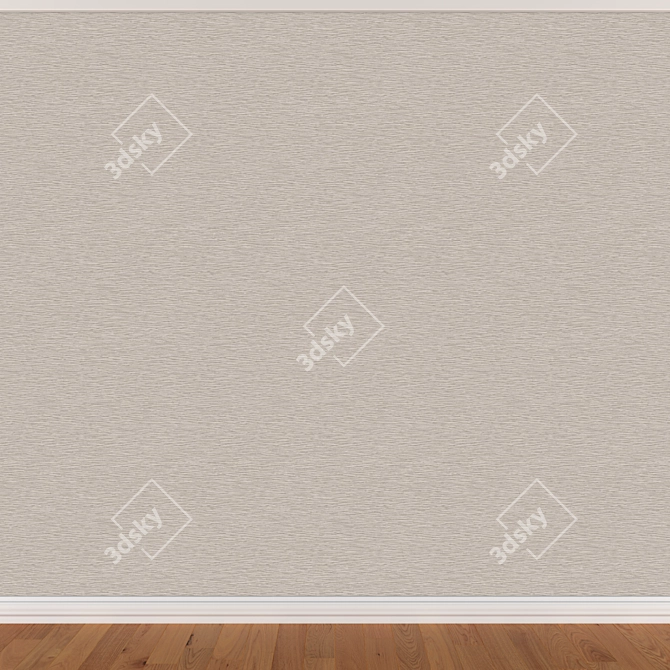 Seamless Wallpaper Set: 3 Colors 3D model image 2