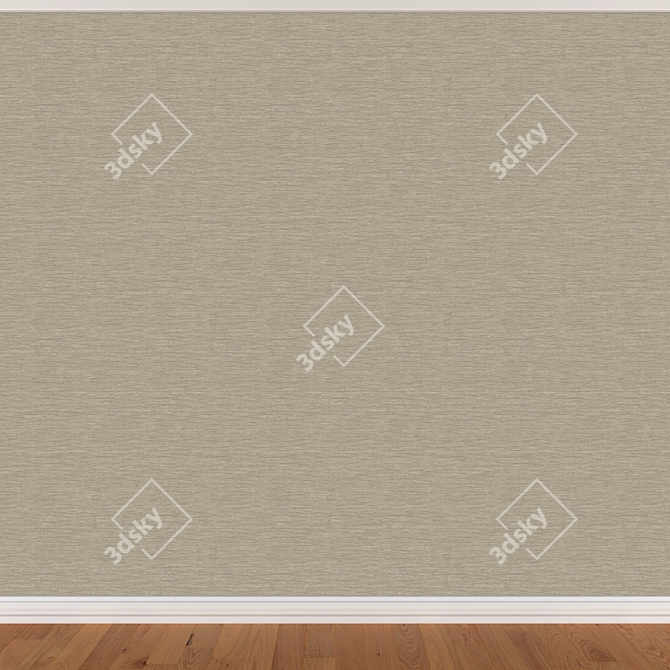 Seamless Wallpaper Set: 3 Colors 3D model image 3