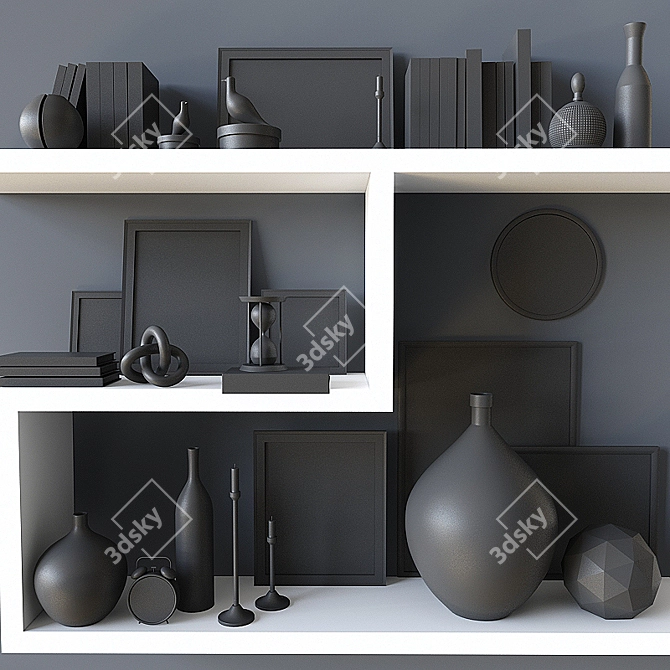 Elegant Decor Set: 21 Exquisite Pieces 3D model image 2