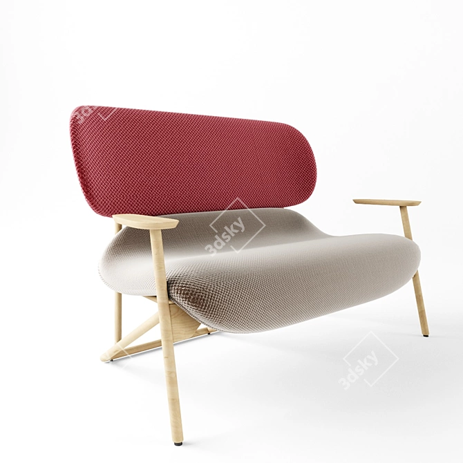 Italian Craftmanship: Klara Sofa by Moroso 3D model image 2