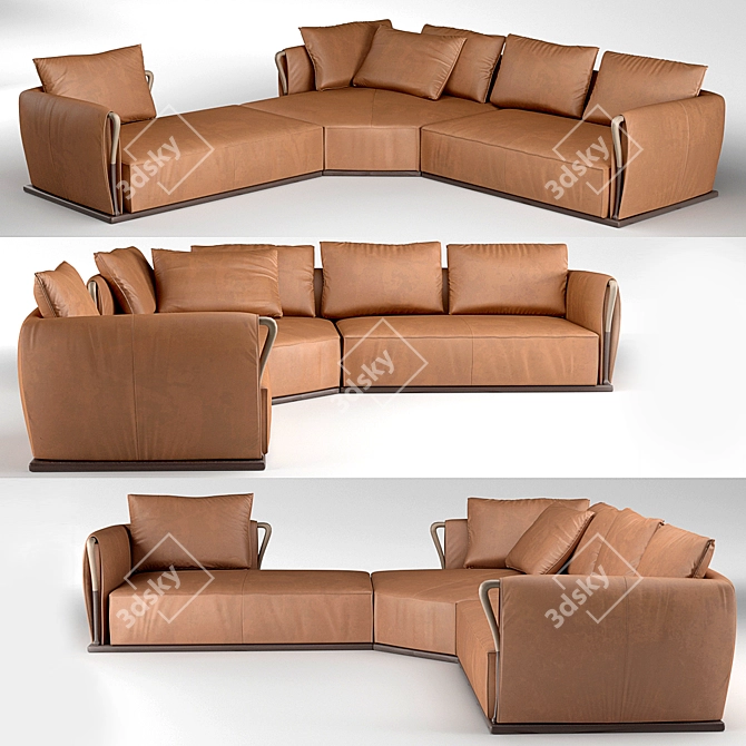 Aforisma Modular Sofa: Modern Comfort 3D model image 1