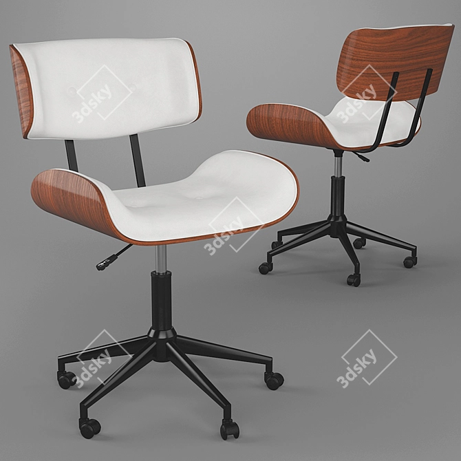 Mid-century Modern Office Chair - 2013 version 3D model image 1