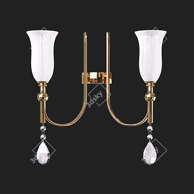 Newport Viasti 4802/A Sconce: versatile and stylish lighting option 3D model image 1