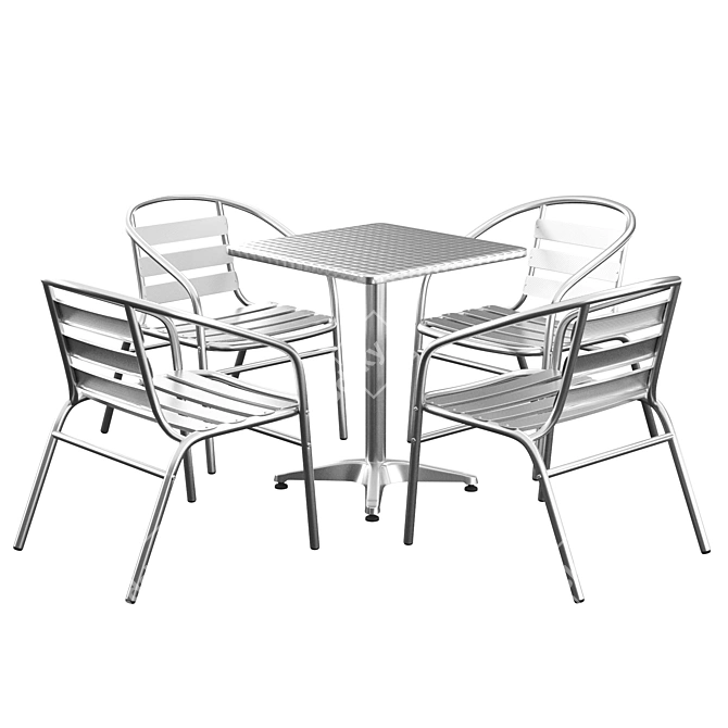 Cultivate Cozy Conversations: Cornette Patio Seating 3D model image 1