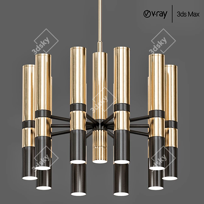 Granville II Pendant Light 3D model image 1